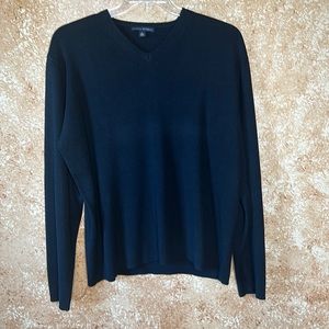 Black silk/cashmere Banana Republic sweater XL